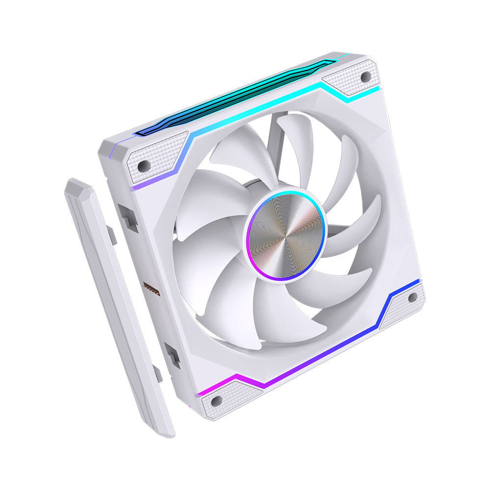 Nyanga - Pack of 1 ARGB black or white fan (Reverse or Forward)