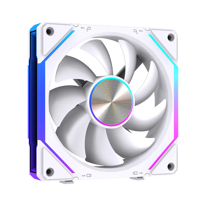 Nyanga ARGB 120mm PC Fans 3-Pack White - Reverse Rotation – E-Nova