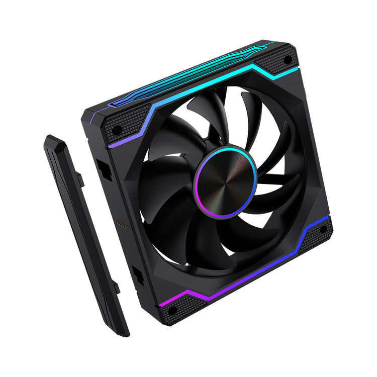 Nyanga - Pack of 1 ARGB black or white fan (Reverse or Forward)